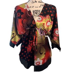 BCBG floral blouse